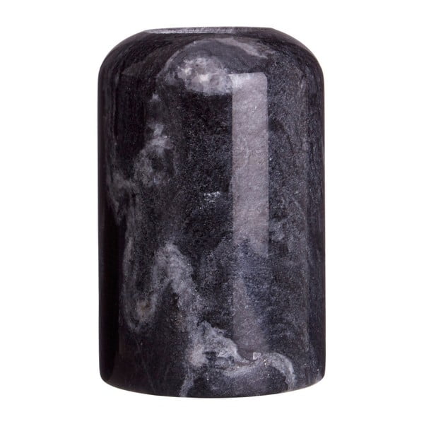 Čierny mramorový svietnik Premier Housewares Lamonte, výška 12 cm