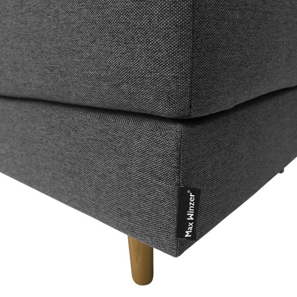 Antracitová polohovacia leňoška Max Winzer Ivo, pravý roh-image-1