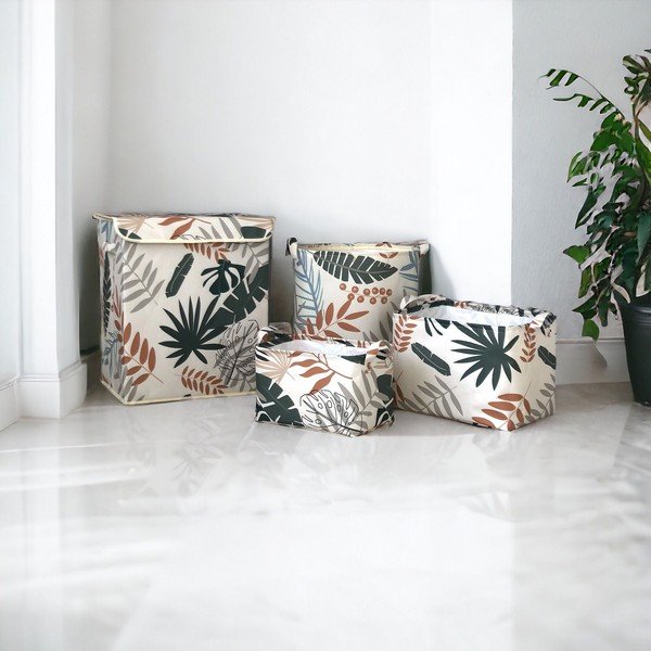 Úložné látkové košíky v súprave 4 ks – Mioli Decor-image-1