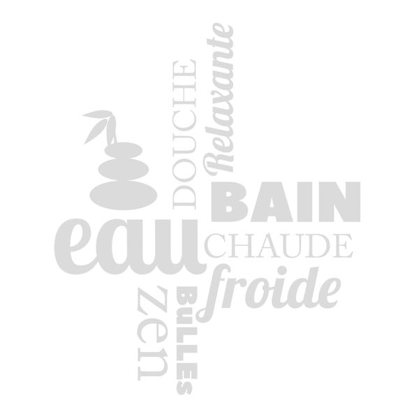 Vodoodolná samolepka do sprchy Ambiance Zen, 55 x 65 cm-image-1