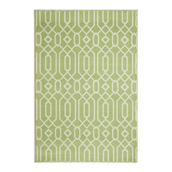 Zelený koberec Nourison Baja Talara, 229 × 160 cm
