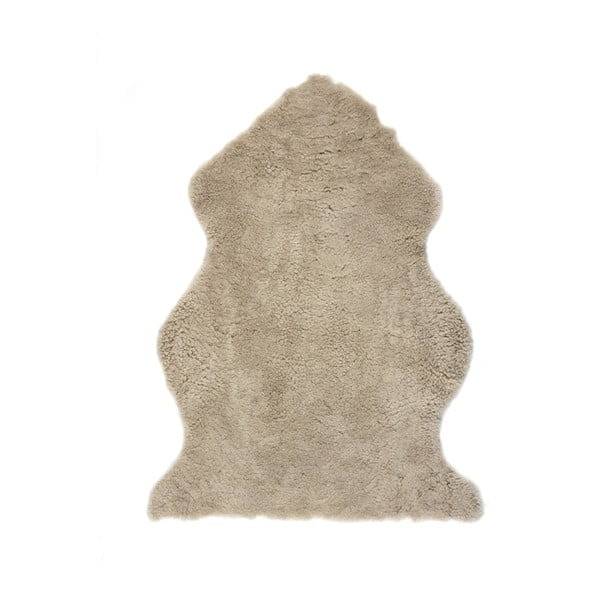 Svetlohnedý vlnený koberec z ovčej kožušiny Auskin Faol, 90 x 60 cm