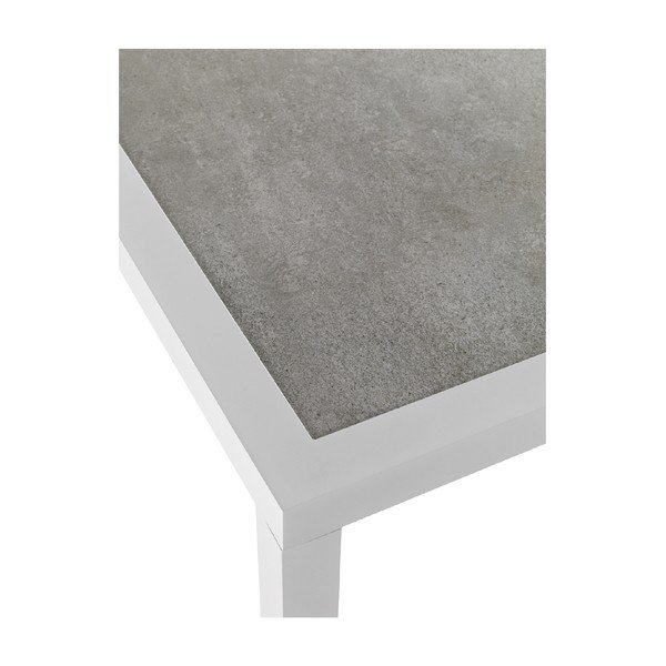 Biely záhradný stôl s keramickou doskou Geese Chiara, 100 × 160 cm-image-2