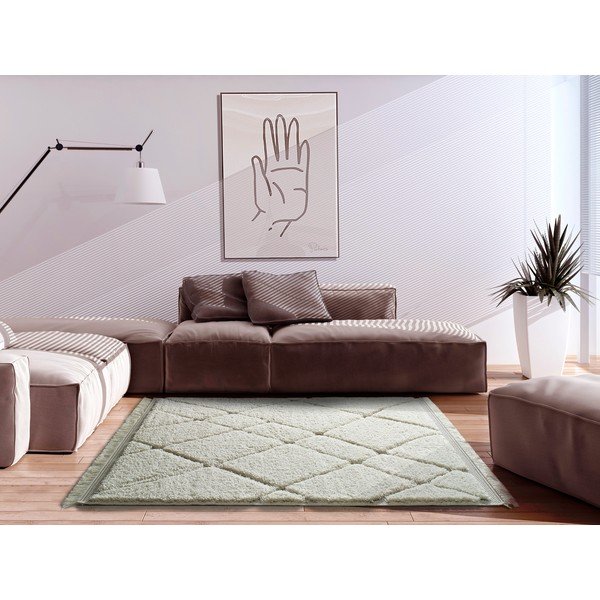 Béžový koberec Universal Kai Line, 75 x 155 cm-image-1