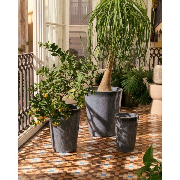 Keramické kvetináče v súprave 3 ks ø 47 cm Rotja – Kave Home-image-1