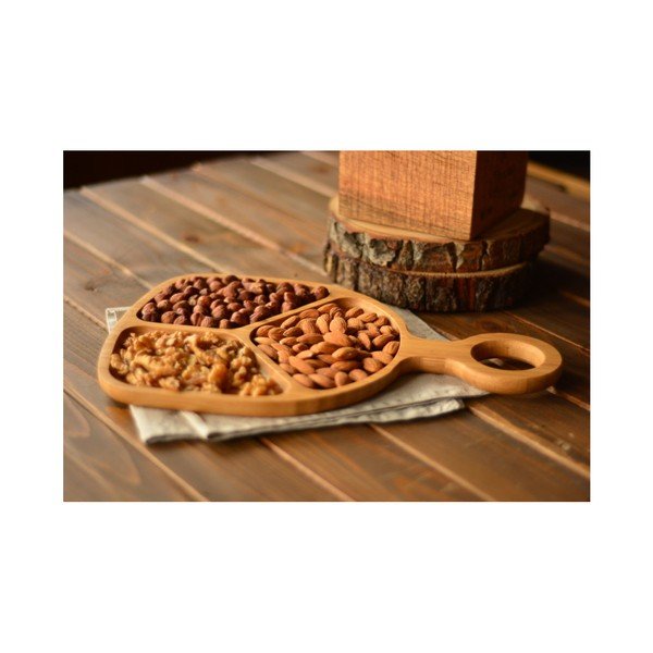 Servírovací podnos z bambusu Bambum Matti, ⌀ 30 cm-image-1