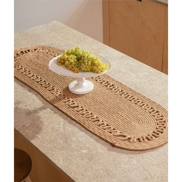 Jutový behúň na stôl 37x136 cm Cesta - Oyo Concept-image-1