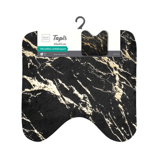 Čierna/v zlatej farbe kúpeľňová predložka 45x45 cm Aquamarbre – douceur d'intérieur-image-4