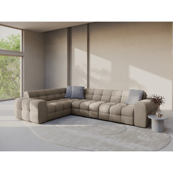 Hnedá rohová pohovka (ľavý roh/do L) Kendal – Micadoni-image-1