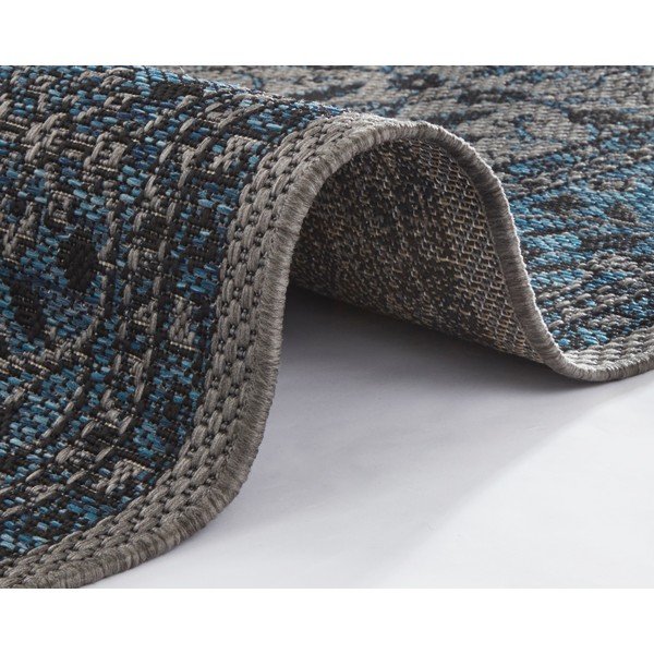 Tmavomodrý vonkajší koberec NORTHRUGS Konya, 200 x 290 cm-image-3