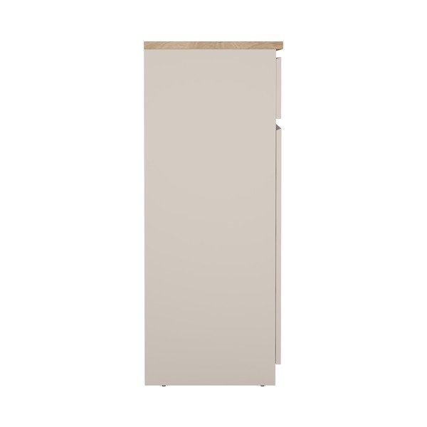 Krémovobiela komoda 80x100x40 cm Naia – Tvilum-image-4
