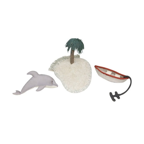 Bavlnený detský hrací koberec v mentolovej farbe 90x130 cm Waves – Lorena Canals-image-4