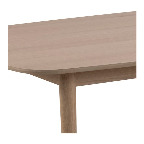 Rozkladací jedálenský stôl s doskou v dubovom dekore 210x100 cm Aston - Actona-image-2