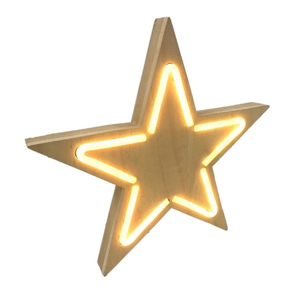 Svetelná dekorácia v tvare hviezdy Maiko, 37 x 13 cm