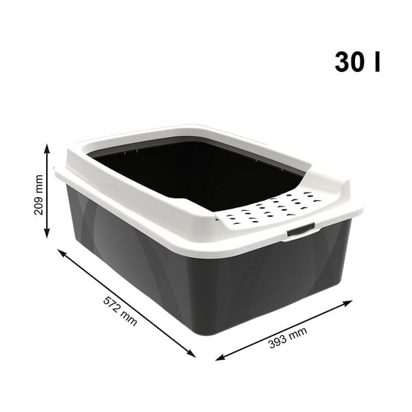 Mačacia toaleta 57.2x39.3 cm Eco Bonnie - Rotho-image-1