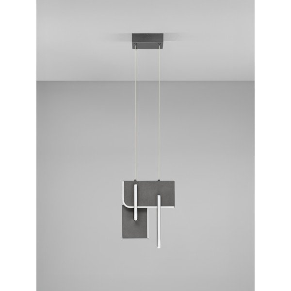 Svetlosivé kovové LED závesné svietidlo so stmievačom Totem – Nova Luce-image-4