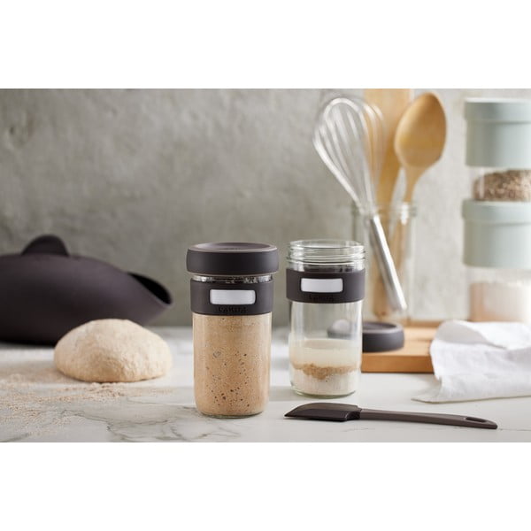 Set na výrobu kvásku so stierkou 2 ks 700 ml – Lékué-image-1