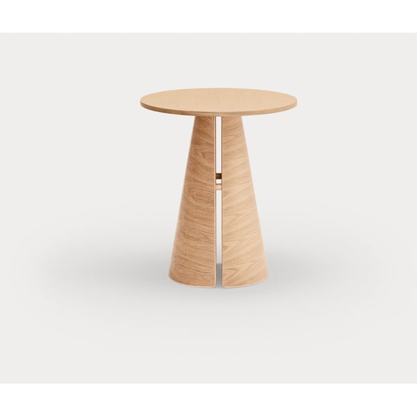 Okrúhly jedálenský stôl v dekore duba v prírodnej farbe ø 65 cm Cep – Teulat-image-4