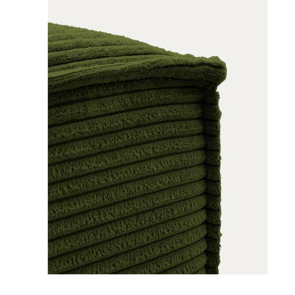 Zelená menčestrová podnožka Blok – Kave Home-image-1