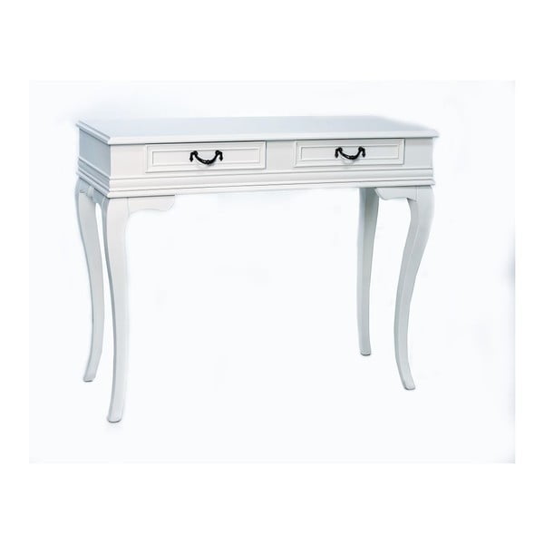 Konzolový stolík Rustik White, 100x42x82 cm