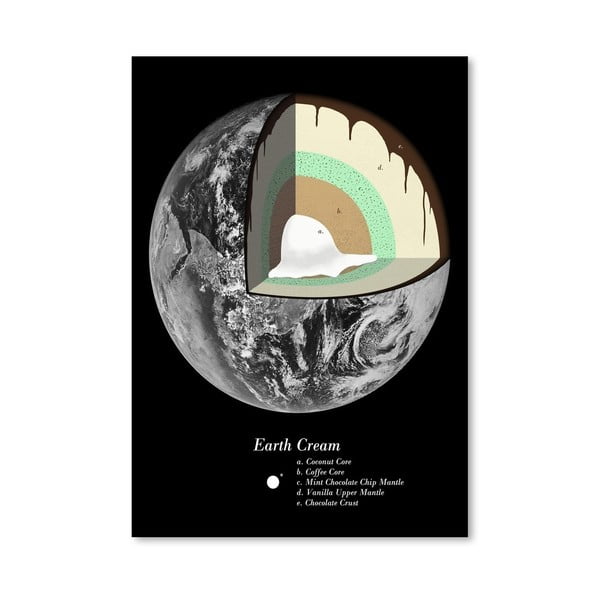 Plagát Earth Cream od Florenta Bodart, 30x42 cm