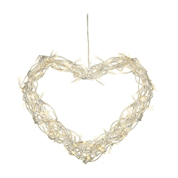 Svietiaca LED dekorácia Curly Heart