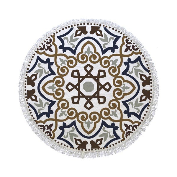 Kruhová plážová osuška La Chanta Zandol Round Beach Towel, ⌀ 1,5 m