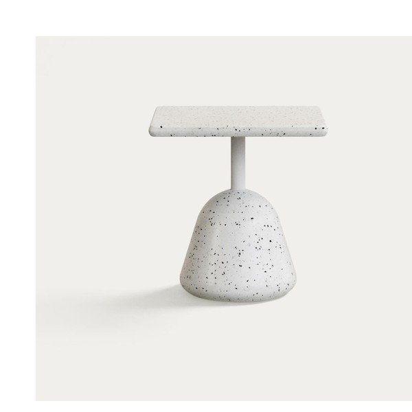 Záhradný konferenčný stolík s terrazzo doskou 44x44 cm Saura – Kave Home