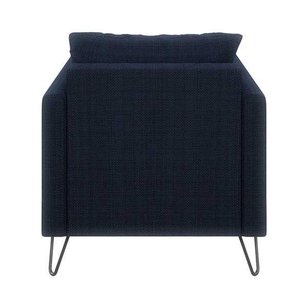 Tmavomodré ženilkové kreslo Freya – Ropez-image-2