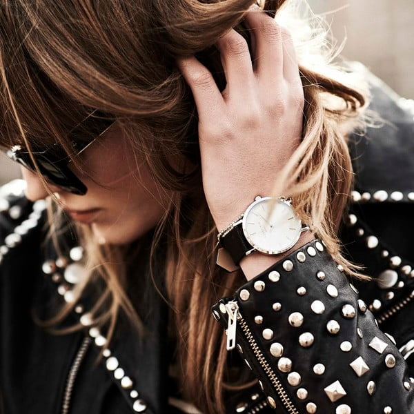 Bielo-zelené dámske hodinky Rosefield The Bowery-image-4