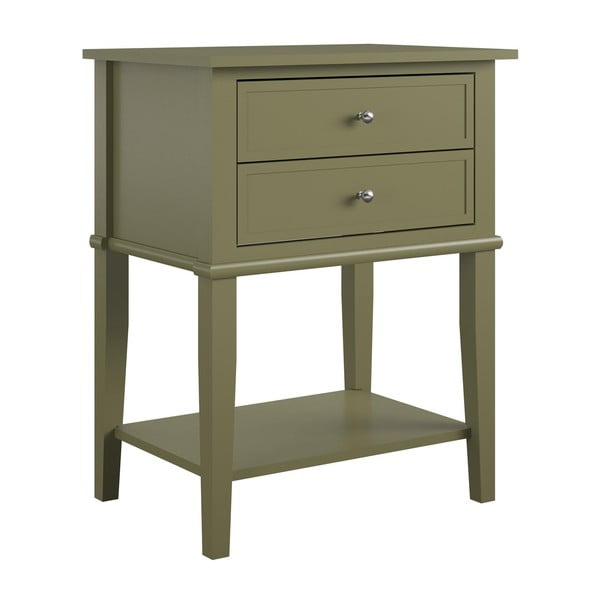 Kaki nočný stolík Franklin – Støraa