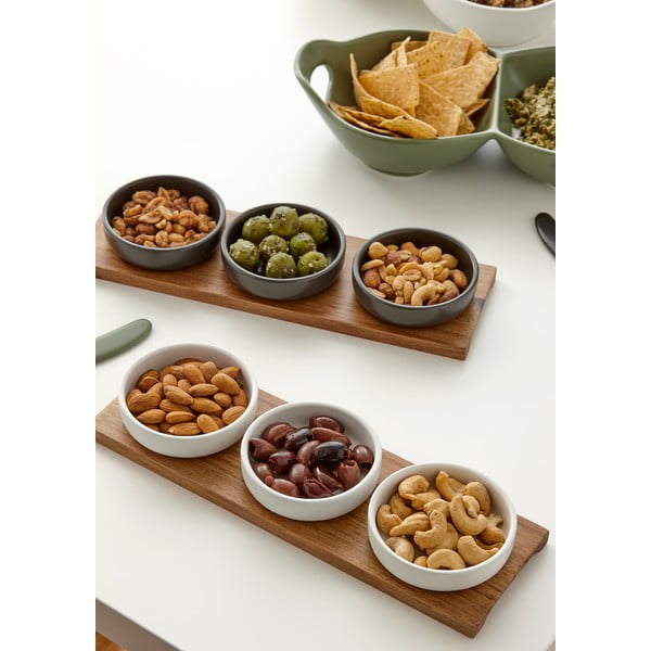 Zelené servírovacie misy v súprave 3 ks z kameniny Host – Ladelle-image-1