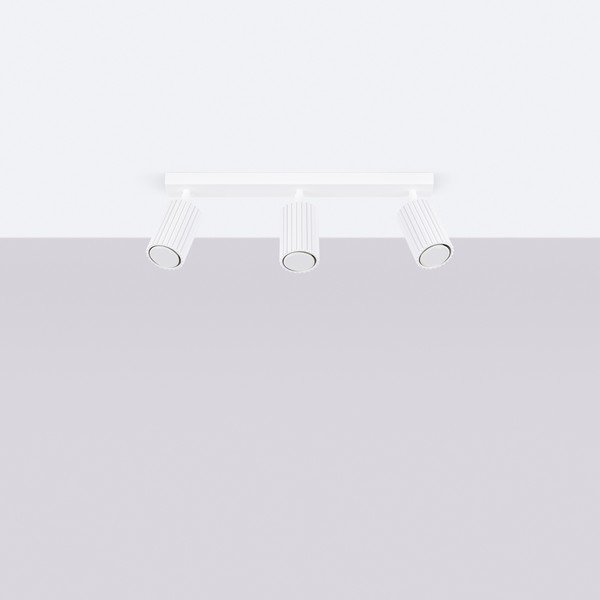 Biele bodové svietidlo 6,5x45 cm Gleam – Sollux-image-4
