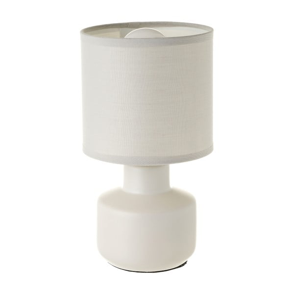 Krémová keramická stolová lampa s textilným tienidlom (výška 22 cm) – Casa Selección