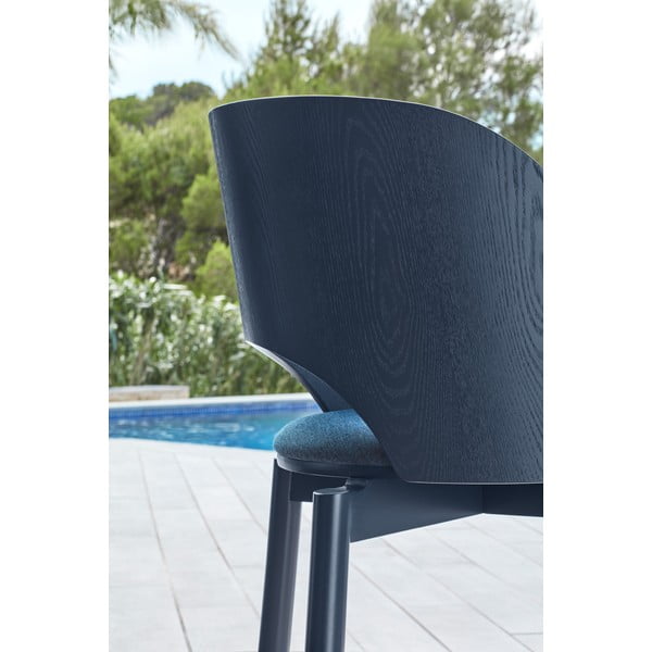 Modré čalúnené jedálenské kreslo Dam – Teulat-image-2