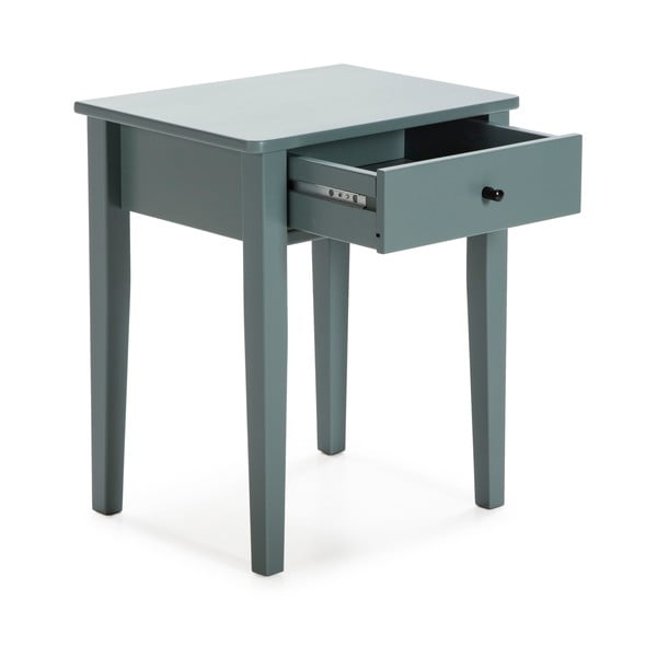 Nočný stolík z borovicového dreva v petrolejovomodrej farbe Bart - Marckeric-image-3