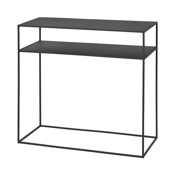 Čierny kovový konzolový stolík 35x85 cm Fera – Blomus