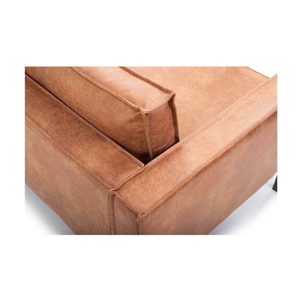 Hnedé kreslo z imitácie kože Rate - Scandic-image-4