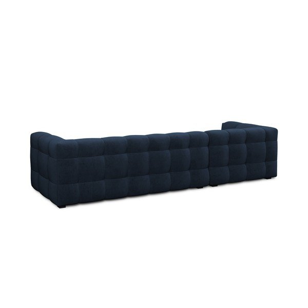 Modrá zamatová rohová pohovka Windsor & Co Sofas Vesta, levý roh-image-4