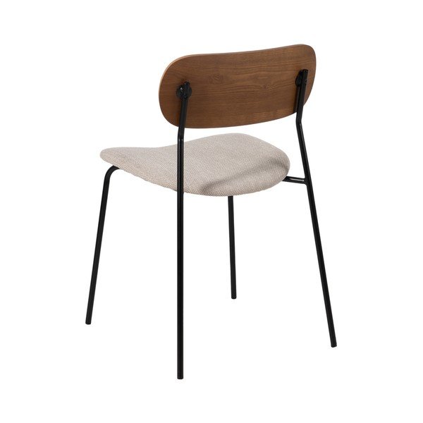 Hnedo-krémové jedálenské stoličky v súprave 4 ks Moe – Ixia-image-3