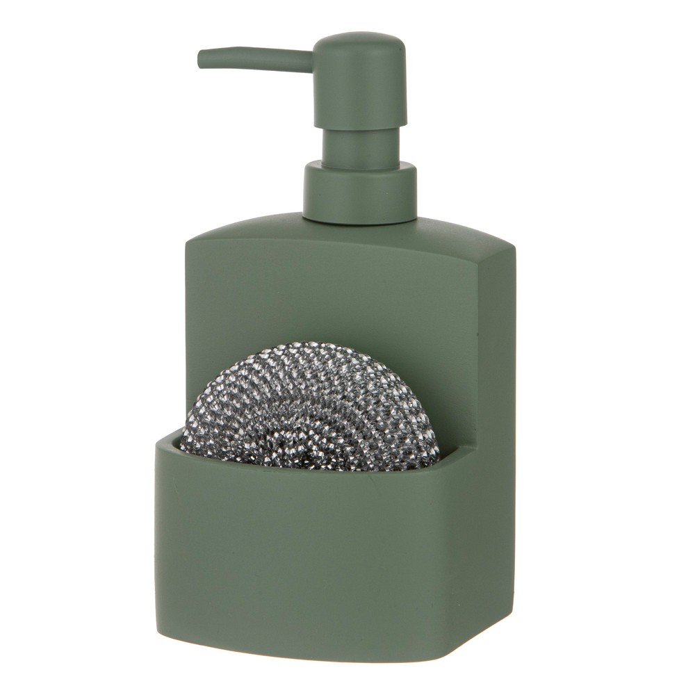 E-shop Šalviový zelený dávkovač mydla z polyresínu 250 ml Essentials – Ladelle