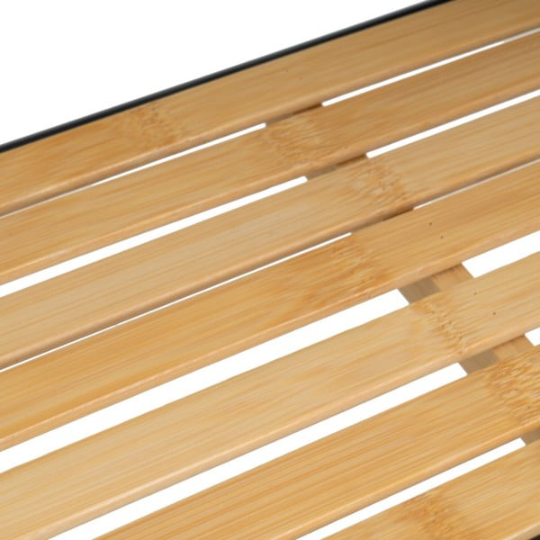 Bambusový regál v čierno-prírodnej farbe 41x77 cm – Casa Selección-image-2