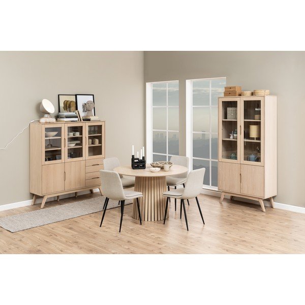 Krémová jedálenská stolička Becca – Actona-image-2