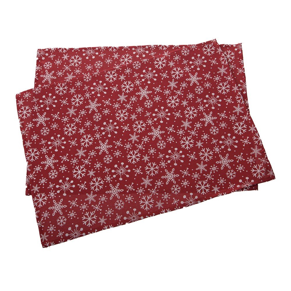 Látkové prestieranie 2 ks s vianočným motívom 32x45 cm Flakes – Dakls