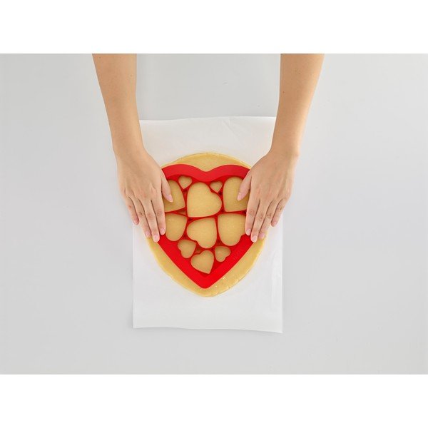 Silikonové vykrajovadlo Puzzle Hearts-image-1