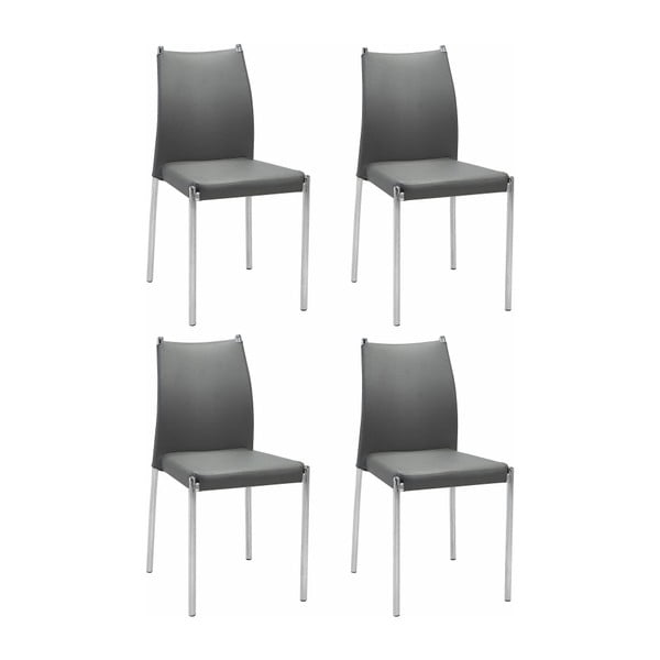 Sada 4 sivých stoličiek Støraa Zulu