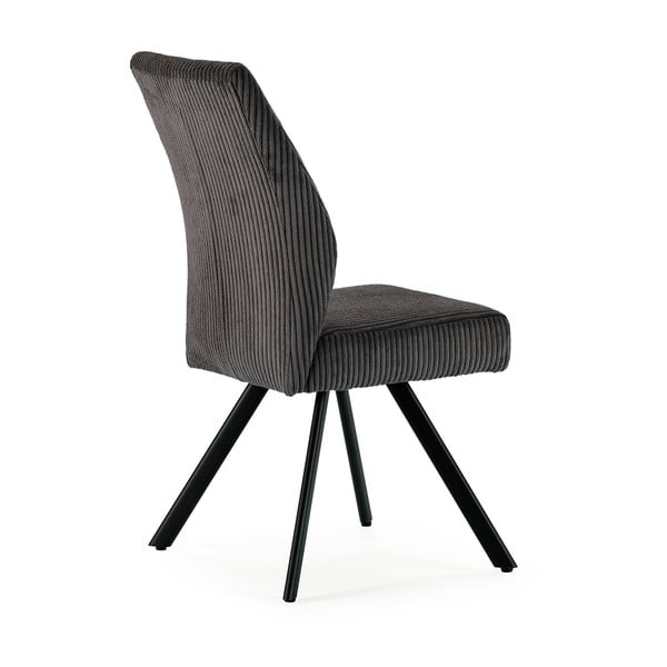 Tmavosivé menčestrové jedálenské stoličky v súprave 2 ks Anibal – Marckeric-image-4