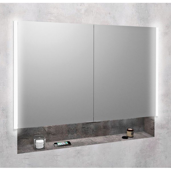 Sivá kúpeľňová skrinka 105,5x70 cm Integra – Sapho
