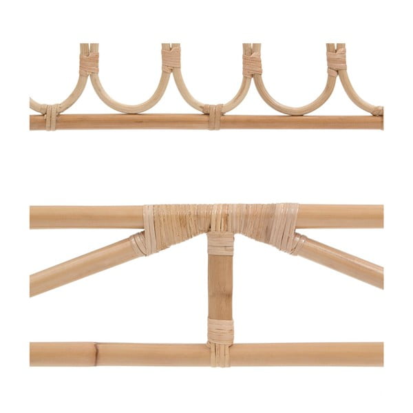 Ratanové čelo postele v prírodnej farbe 90x110 cm Caterina - Kave Home-image-1