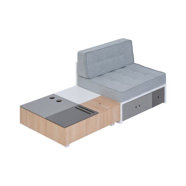 Multifunkčný konferenčný stolík na kolieskach s úložnými priestormi Vox Custom-image-3